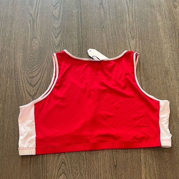 NWT AQ Sport Sports Bra Red Pink Size 3X - Picture 5 of 5